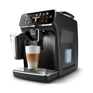 Philips Espressomaschine der Serie 5400 – Genießen Sie 12 Getränke, schnell reinigendes LatteGo, intuitives TFT-Display, anpassbare Kaffeeeinstellungen, erstklassiges Küchendesign (EP5441/50)