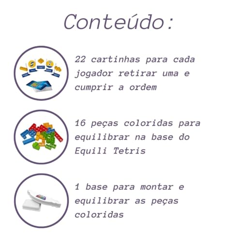 Jogo Equili Tetris Brinquedo Montar Raciocinio Educativo