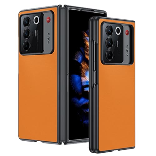 ZTE Nubia Fold 5G �p TPU�{���U�[ �X�}�z�P�[�X �ϏՌ� �����h�~ �L�Y�h�~ �w��h�~ ���^ �y�� �t�B�b�g�݌v �܂肽���݃X�}�z�P�[�X�i�I�����W�j