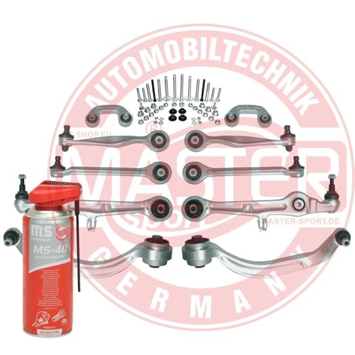 MASTER-SPORT 36815-SET-MSP Juego de reparación brazo de suspensión con accesorios con apoyo de caucho Delantero 200ml