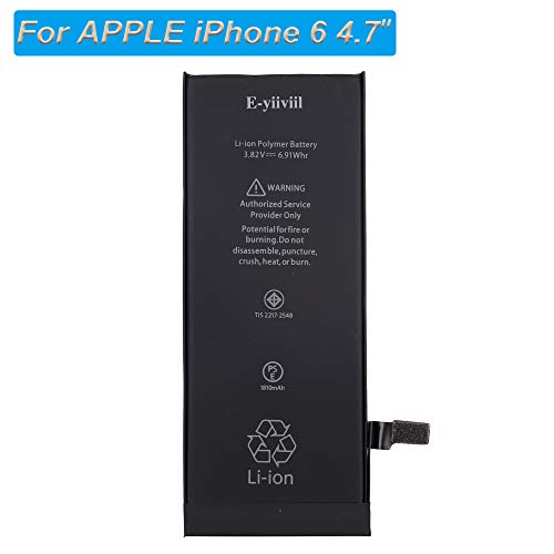 E-Yiiviil Li-Polymer New Replacement Battery 616-0805 Compatible With Iphone 6 A1549 A1586 A1589 616-0806 616-0809 3.82V thumb #1