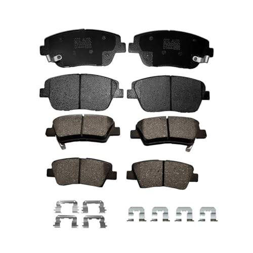 Image of PM Auto Set of 8 Front-Rear Ceramic Brake Pad Replacement For 2011-2015 Hyundai Sonata GLS, SE, Hybrid, Limited, Hybrid Limited, FHEV