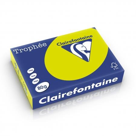 Papier Trophée fluo vert A4 80g pour éviter les oublis de notes urgentes