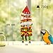 unimaxlink Bird Toys for Parrots Medium Large Bird Parrot Toy for Cockatoos, Cockatiels, Conure Parakeets Natural Wooden Chewing Toys