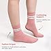 Hellomamma Pilates Grip Socks Non Slip Yoga Socks for Women, Non Skid Slip Sticky Slipper Barre Socks with Grippers