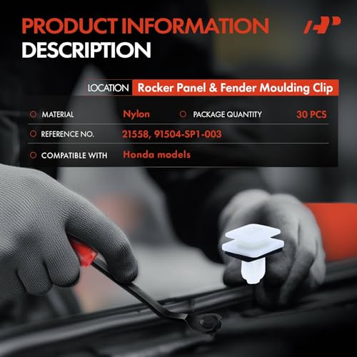 Clips de retención de nailon para panel basculante de coche (30 piezas) 2