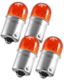 WQNUGX RY10W 12V Turn Signal Light Bulbs Fit for 12093 BAU15S 5009, 4 Pcs