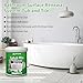 WEYSTOM Tub and Tile Refinishing Kit — Tile & Bathtub Paint, 35oz(1KG) White DIY Sink, Bathtub, and Countertop Reglazing Coating Kit, Odorless & No-Peel with Tools
