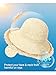 LA CARRIE Womens Sun Hat Floppy Packable Wide Brim UV Protection UPF 50+ Straw Hat with Fringe for Summer Beach(Beige)
