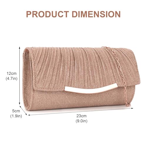 Clutches für Damen Hochzeit Tasche, Damen Clutch Elegante Cross Body Umhängetasche Abendtaschen Damen Clutches Tasche Women's Clutches Envelope Handtasche für Party Bankett Prom Mama Freundin – Bild 3