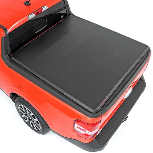 Rough Country Soft Tri-Fold Vinyl Tonneau Cover for Ford Maverick (2022-2026) -…