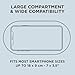 Lexon UV Phone Sanitizer Machine & Wireless Charger - OBLIO Box QI Fast Charging and 360° UV-C Light Cellphone Cleaner, Glasses, Keys, Makeup Brush, Tools, All That Fits in - Black