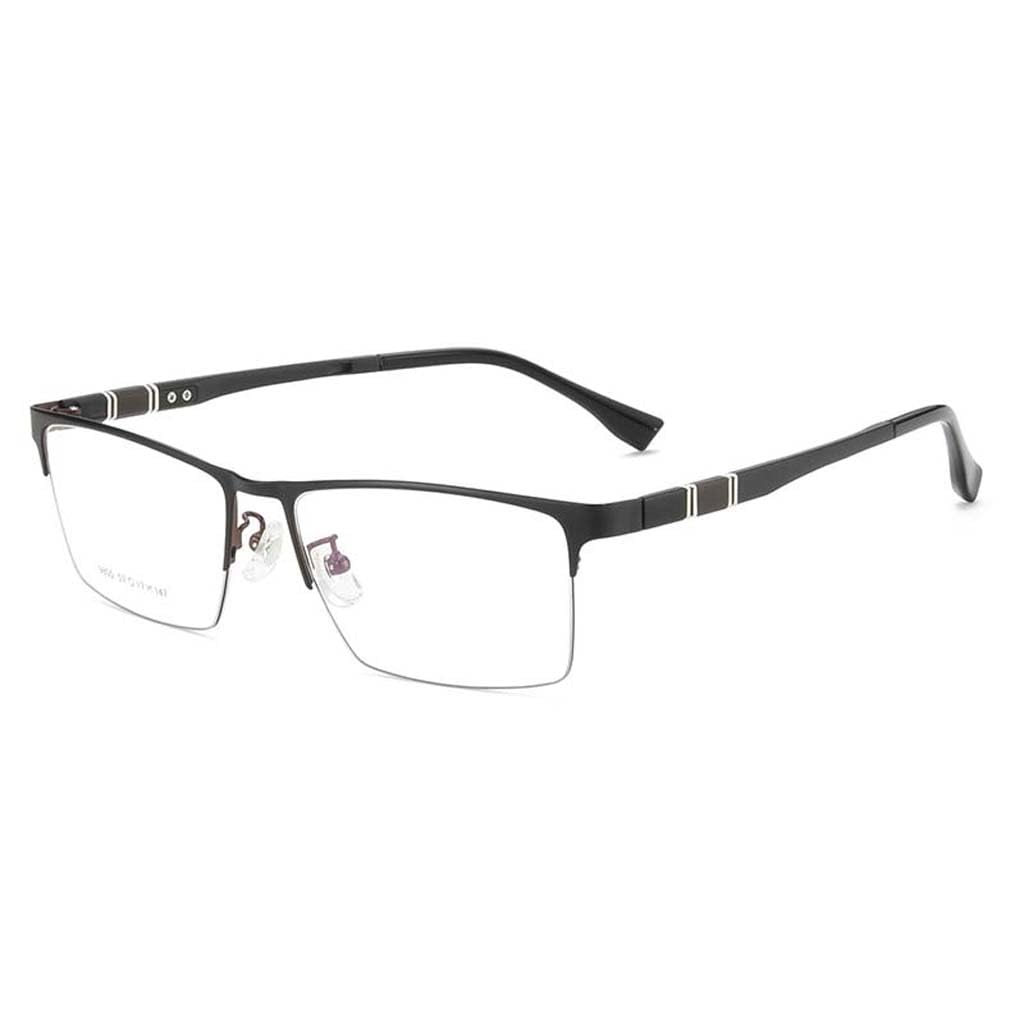 WZX Occhiali Anti-Luce Blu Occhiali da Lettura con Bordo Tagliato Occhiali con Montatura in Metallo Filtro per Lenti Trasparenti UV Anti-Fatica Leggero Professionale
