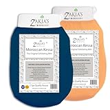 Zakia's Korean Exfoliating Glove - Value Pack - Rough and Smooth - Remove dead skin, dirt and grime...