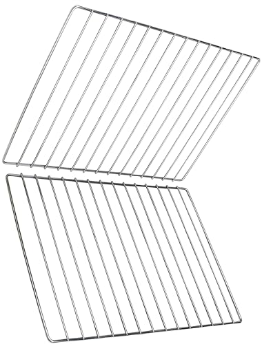 Nischenmarkt Edelstahl Grillrost Verschiedene Größen 2er Pack (60 x 40 cm)