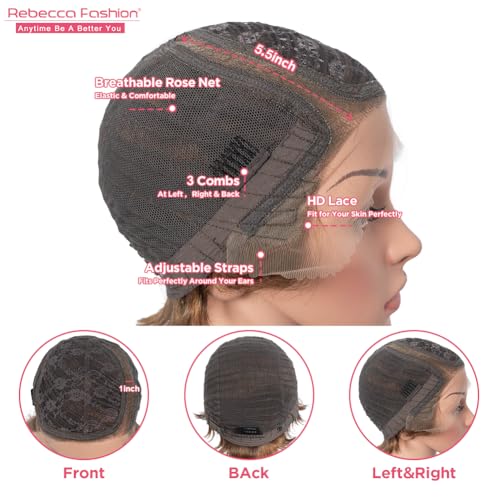 Perruque courte Pixie marron idéale pour sublimer vos soirées et looks de bureau - 6