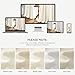 INOVADAY Pinch Pleated Curtains, 100% Light Blocking Linen Pinch Pleat Blackout Curtains for Bedroom, Thermal Insulated Blackout Drapes 2 Panels Set for Living Room - Natural on Linen, W40 x L90