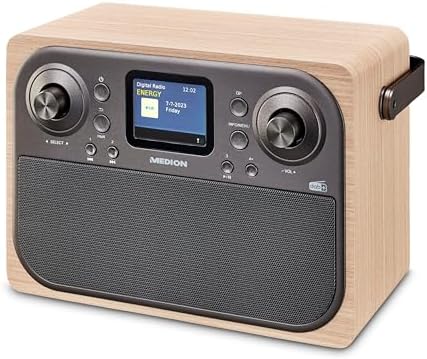Radio DAB+ Bluetooth Avec Écran TFT 3" - Petite Radio Portable Réchargeable, Double Réveil Snooze, Prise Casque - Idéale Cuisine & Chambre