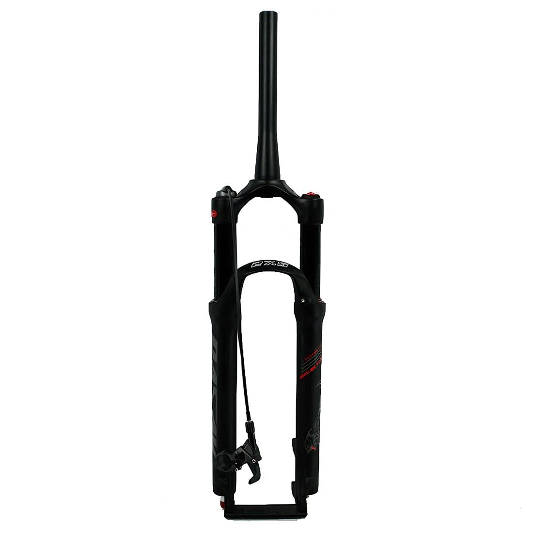 Widelec do roweru górskiego 26 27,5 29 cala, amortyzator, rura stożkowa 1-1/2", regulacja amortyzacji, hamulec tarczowy QR, skok 9 mm, 120 mm, 1700 g (sterowanie