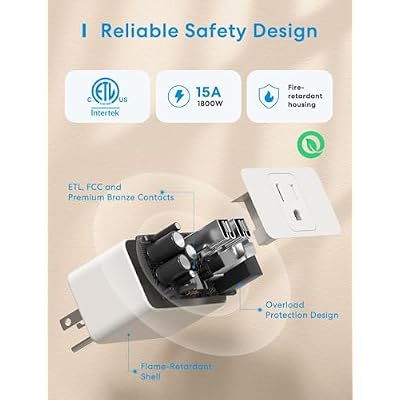 meross Smart Plug Mini, 15A & Reliable Wi-Fi, Support Apple HomeKit, Siri, Alexa, Echo, Google Assistant and Nest Hub, App Control, Timer, No Hub Needed, 2.4G WiFi Only, 4 Pack