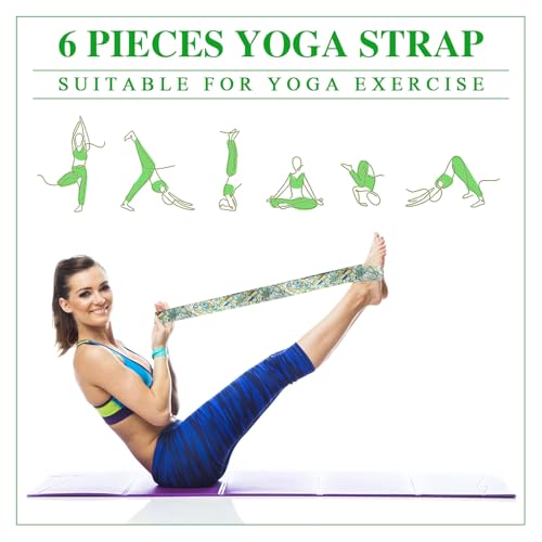 6 Packs Yoga Strap for Stretching Yoga Belt Adjustable Straps for Non Elastic Stretching Strap Exercise Straps for Pilates 3 6 Packs Yoga Strap for Stretching Yoga Belt Adjustable Straps for Non Elastic Stretching Strap Exercise Straps for Pilates - Image 3