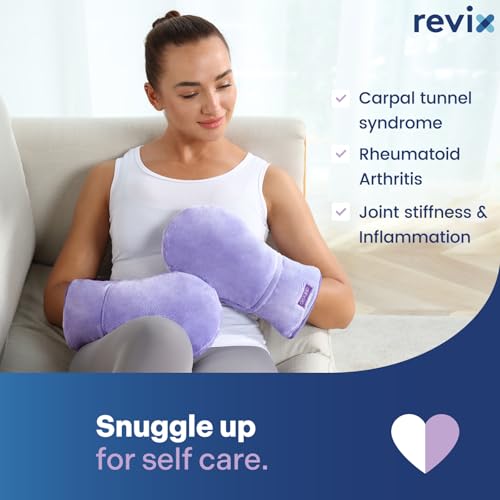 REVIX Microwavable Heating Mittens for Hand and Fingers, Heated Hands Mitts Warmers 1 Pair, Unscented Hand Muff - Image 6