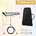 30 Note Glockenspiel Drum Kit, 2-in-1 Percussion Instrument with Adjustable Stand, Music Stand, Practice Pad, Mallets, Drum Sticks & Carrying Bag for Beginners Kids Adults
