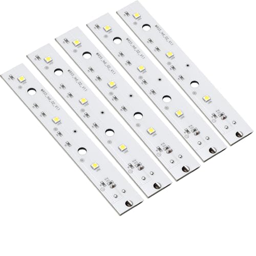5-Pack WR55X26671 Refrigerator LED Light Board Replacement Compatible with Select GE Refrigerator Interior Lights Replaces AP6035586 PS11767930 EAP11767930 4468532