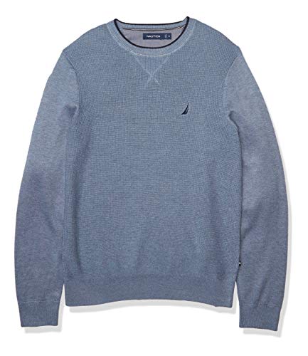 Nautica Men s Ribbed Sweater, Deep Anchor Heather, X-Large