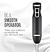Chefman Immersion Stick Hand Blender with Stainless Steel Shaft & Blades Powerful Ice Crushing 2-Speed Control Handheld Mixer, Purees Smoothie, Sauces & Soups,300 Watts, Black