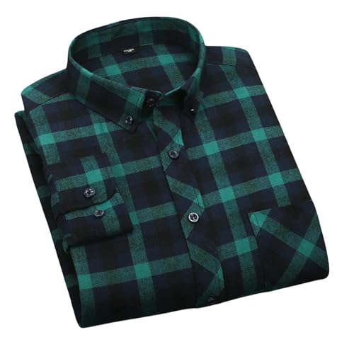Chemise homme en coton épais à manches longues pour le printemps