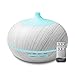 Produktbild KEFERER Aroma Diffuser 500ml 7 Farben Kaltdampf Luftbefeuchter Aromatherapie Diffusor für Büro Schlafzimmer Yoga Wohnzimmer Holz Weiß