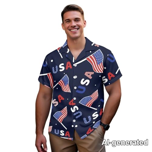Image of Hawaii Matching Couple Outfits Husband and Wife Clothing Fashionable Mens Casual Shirts Hawaii Dress with Soft Fabric