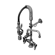 T&S Brass MPY-2DLN-06 Mini-PRU Mount with B-0107-C, 6" Swing Nozzle, Lever Handles, Wall Bracket