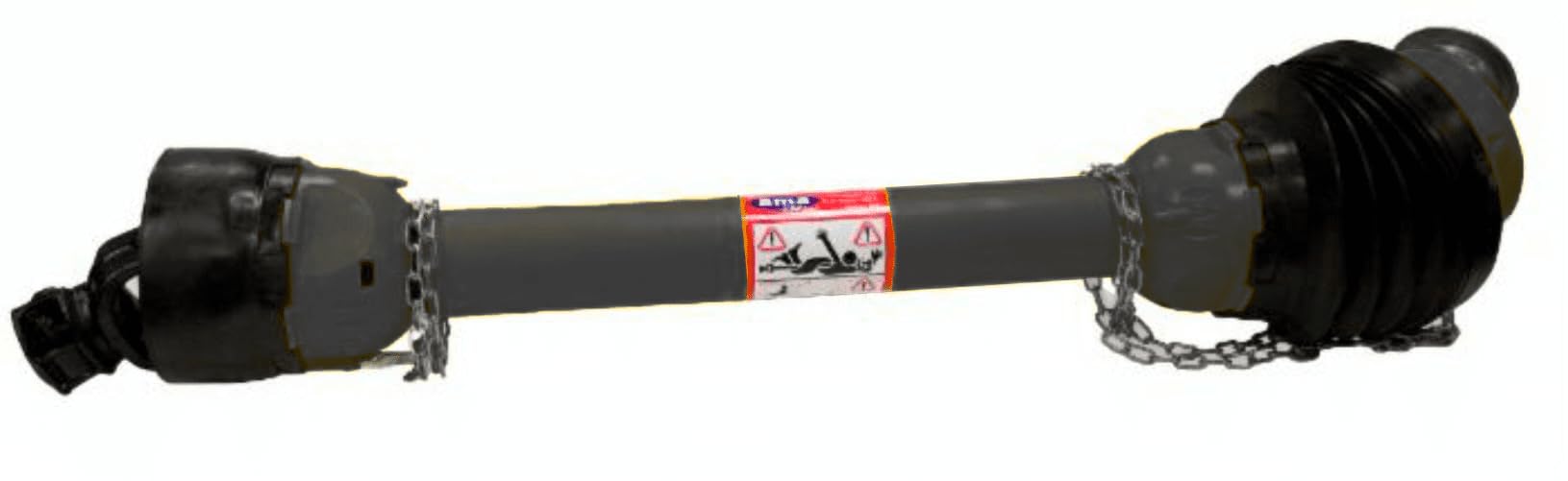 Albero Cardanico Ama Standard 6 Per Trattori - 1 Metro, Tubo Triangolare, 100 HP A 1000 Giri, Made In Italy