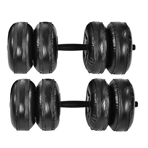 Jadeshay Dumbbells voor onderweg, verstelbare, tot een gewicht van 25 kg te vullen dumbbells, trainingsapparatuur voor… - Afbeelding 6