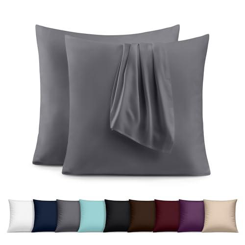 Utopia Bedding - Lot de 2 taies d'oreiller - 60 x 60 cm - Oeko-TEX - Microfibre brossée, 100%...
