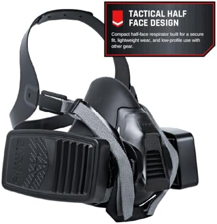 Parcil Distribution Half-Face Tactical Respirator Mask, T-99 Sentinel - 1