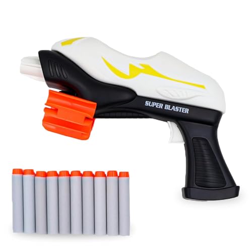 ToyBharat Super Blaster Blaze Storm Soft Bullet Gun Toy with 10 Safe Soft Foam Bullets, Fun Target Shooting Battle Fight Game for Kids Boys (SMG4), Mu