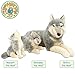 TigerHart Whitaker The Wolf - 14 Inch Stuffed Animal Plush Dog