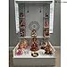 Aakrati Designer Wooden Slab White Temple White and Brown LED Light for Home and Office|Pooja Temple|Puja Mandir|Wall Hanging & Table Top Pooja Mandir (18X12X10 HXWXL Small)