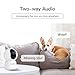 LAXIHUB Hundekamera mit App 2K/3MP HD Kamera Überwachung Innen 2,4 GHz, Hundekamera Nachtsicht Innenkamera WLAN 2-Wege-Audio Haustierkamera Bewegungs- & Geräuscherkennung, kompatibel mit Alexa