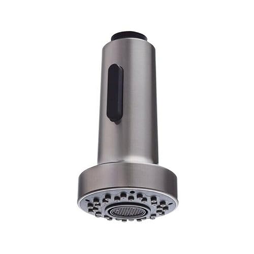 ARA CHOICE Aerator Spare Replacement Spray Head Kitchen Mixer Tap Faucet Pull Out Sprayer Sink 2 Functions Spray Head G1/2 Pull Out Spray Head Nozzle for Kitchen Faucet Pull Down Brushed Nickel