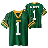 Micah Parsons Green Bay Packers #1 Youth 4-18 Green Home Jersey - Large 10/12