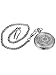 Reloj de Bolsillo de Cuarzo de Acero Inoxidable de Plata con Cadena