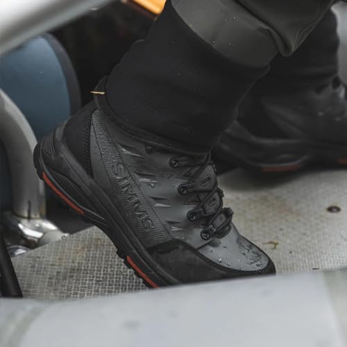 Product Image 9: Simms Freestone Wading Boots for Men - Rugged Rubber Sole Fishing Shoes with Traction Control and Time-Tested Durability - Gunmetal - 12