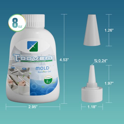 Toovem Mold Remover Household Cleaner For Washing Machine, Refrigerator Strips, Home Sink, Kitchen, Showers #TOP3