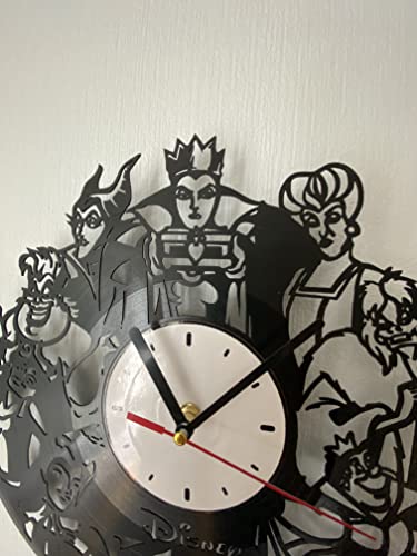 Top Villains Of All Time Vinyl Record Wall Clock Best Villains Of All Time Unique Living Kids Room Wall Decor Great Gifts Idea For Birthday Anniversary - Customize Your Clock (White/Black) #TOP3