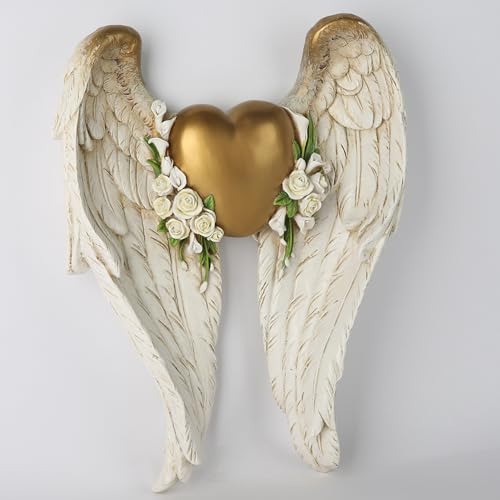 Bc Buildclassic #11404 Bc Home Décor Angel Wing Décor For Wall, Heart And Calla Decorations For Wedding, Guardian And Love Sculpture thumb #2