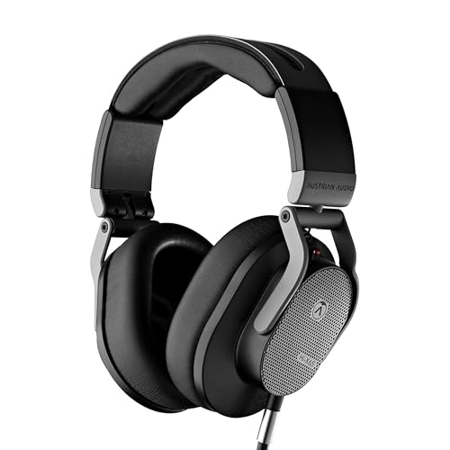 Austrian Audio Hi-X65 Kopfhörer, ohrumschließende Headphones (hoher Komfort durch spezielle Memory-Foam Ohrpolster, für Mixing und Mastering geeignet, 3,5 mm Klinkenanschluss), Schwarz